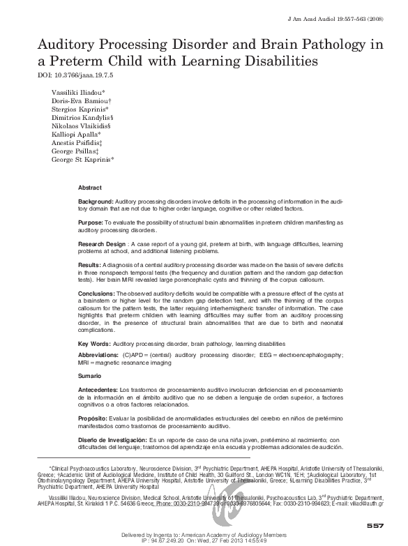 (PDF) Pediatric APD & Brain Pathology