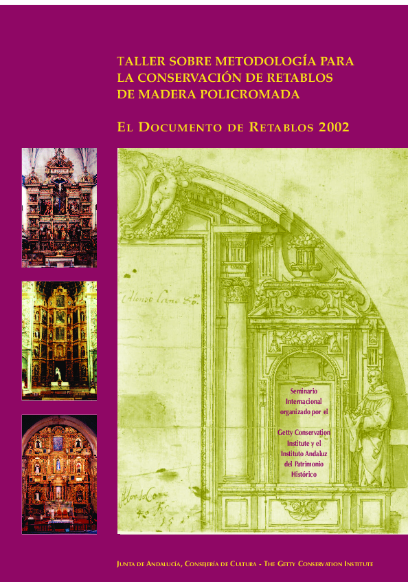 (PDF) El documento de retablos 2002. JUNTA DE ANDALUCÍA. Consejería de ...