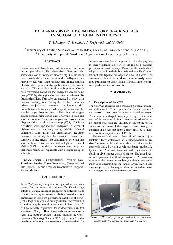 (PDF) Schnupp Schenka Krajewski Golz 2010 DATA ANALYSIS OF THE ...