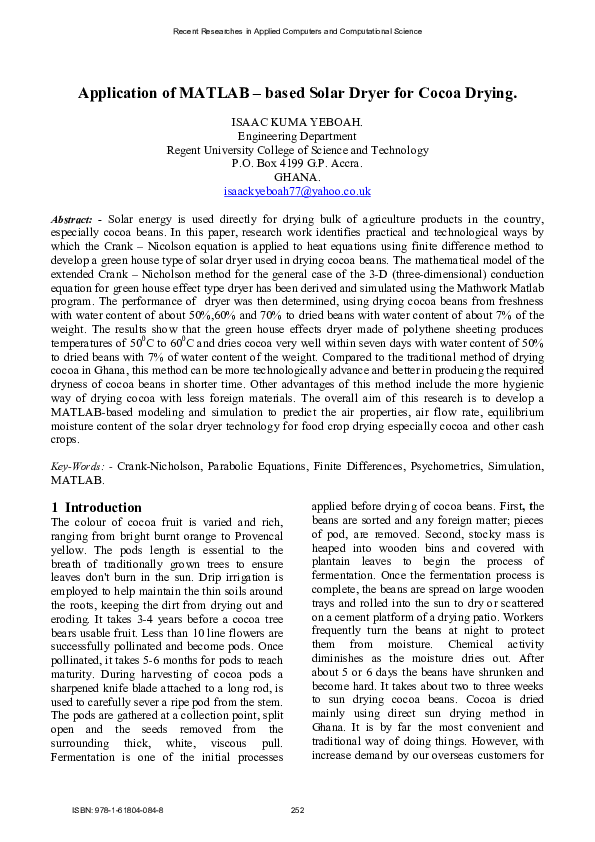 Solar dryer research paper pdf picture