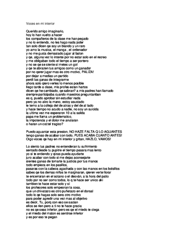 (DOC) Voces en mi interior Emmanuel Marquez Academia.edu