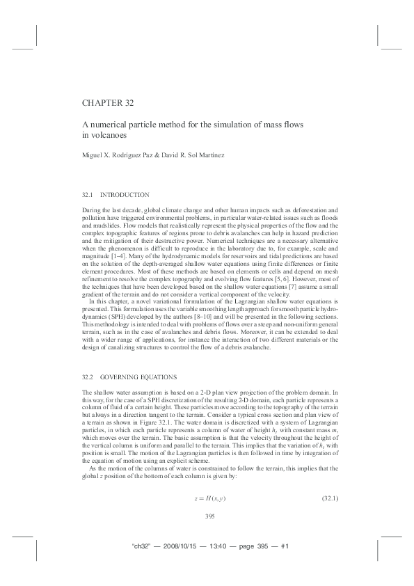 (PDF) A numerical particle method for the simulation of mass flows in ...