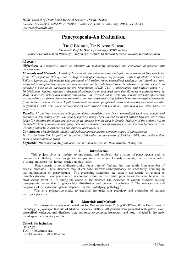 Thesis on pancytopenia 08 picture