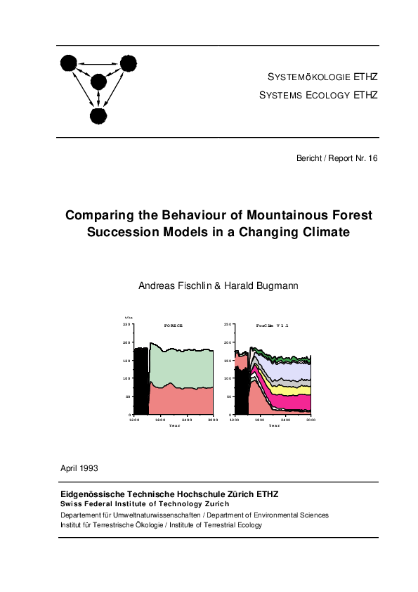 (PDF) Comparing the Behaviour of Mountainous Forest Succession Models ...
