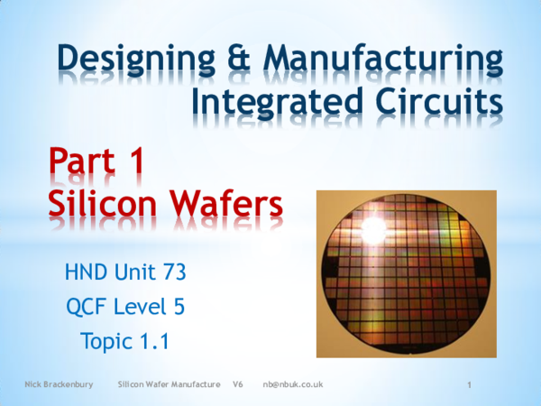 (PDF) 82 Silicon Wafer Manufacture V6