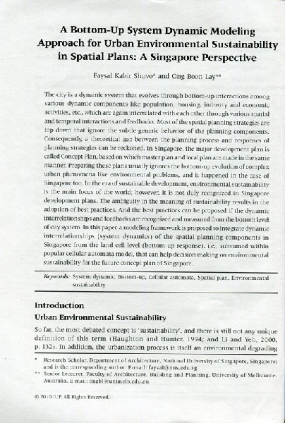 (PDF) A Bottom-up System Dynamic Modelling Approach for Urban ...