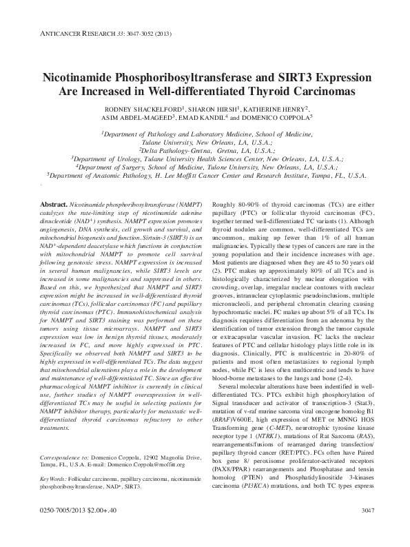 Thyroid cancer classification image