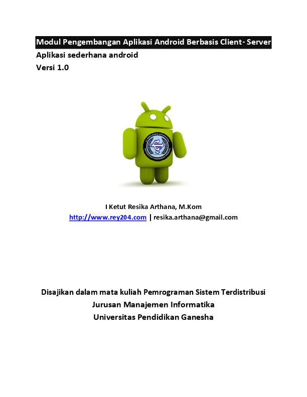 Modul Pengembangan Aplikasi Android Berbasis Client-Server Aplikasi ...