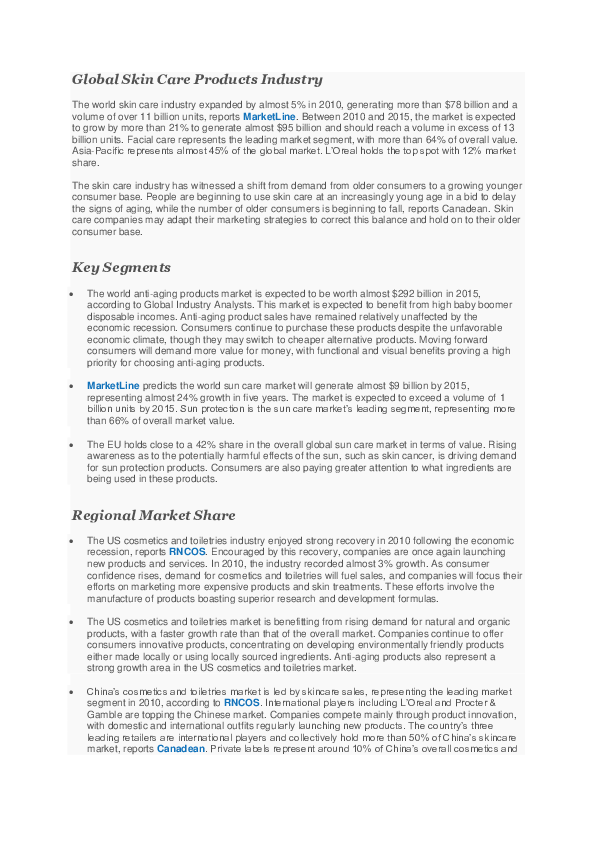 ingredients in skin care products