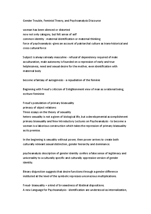 Gender trouble essay 08 picture