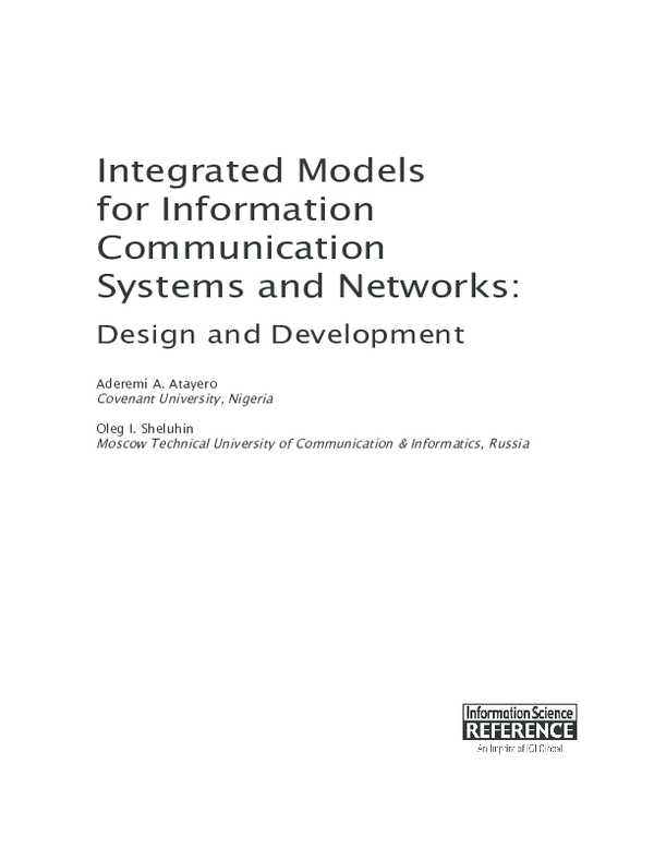 (PDF) Integrated Models for Information Communication Systems and ...