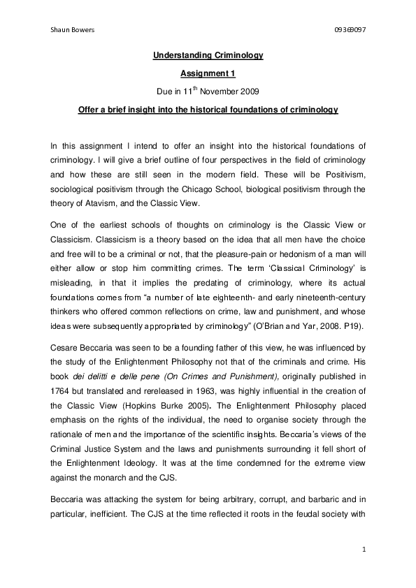 Strengths and weaknesses of positivist school of criminology image
