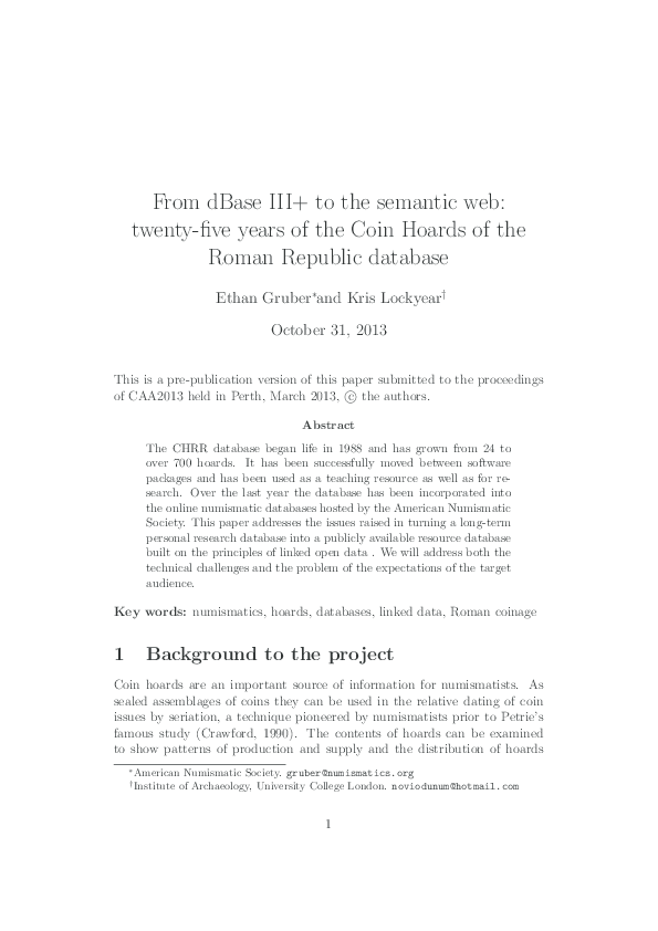(PDF) From dBase III+ to the semantic web: twenty-five years of the ...