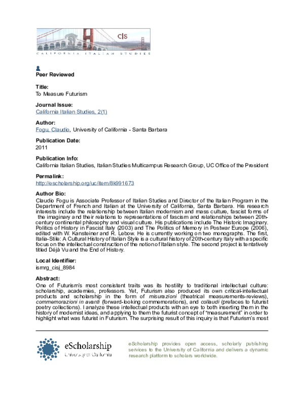 (PDF) Giovanni Pascoli's 'La grande proletaria si e' mossa' A
