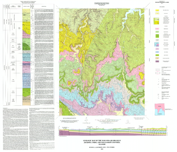 (PDF) Geologic Map of the Makanda Quadrangle, Jackson, Union, and