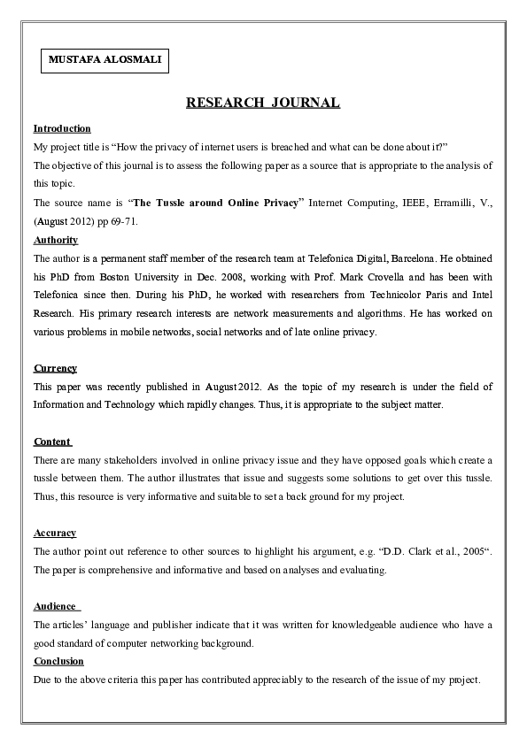 (DOC) RESEARCH JOURNAL final