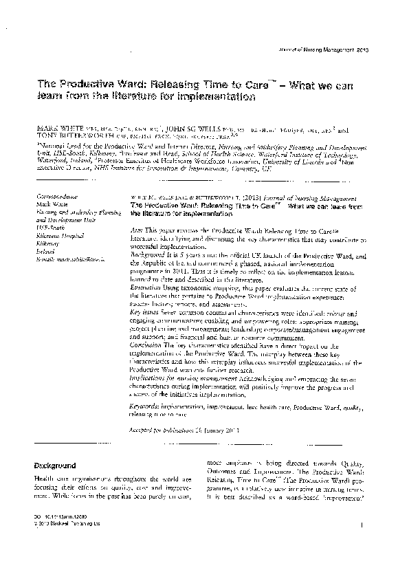 Literature review ward image