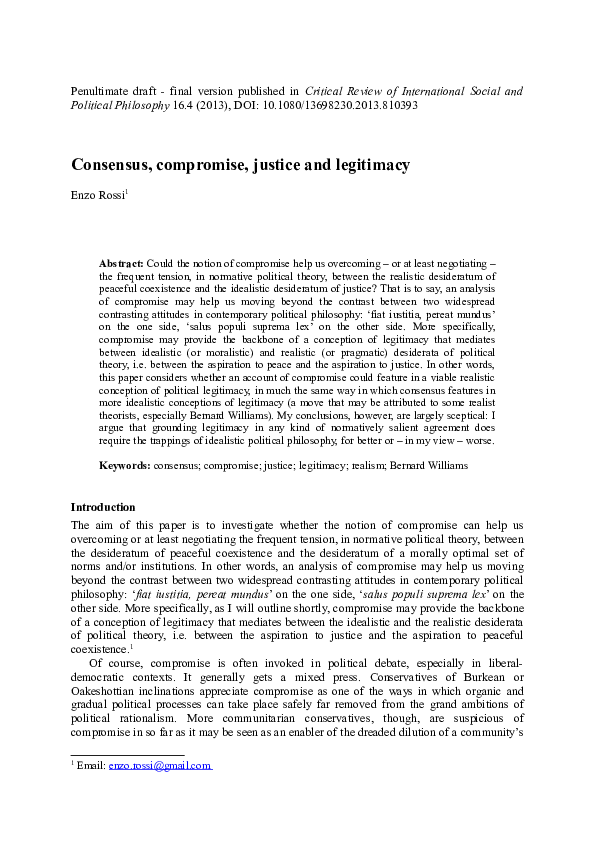 Political legitimacy and democracy image