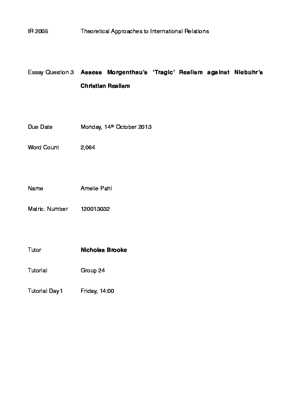 Introduction to international relations question paper picture