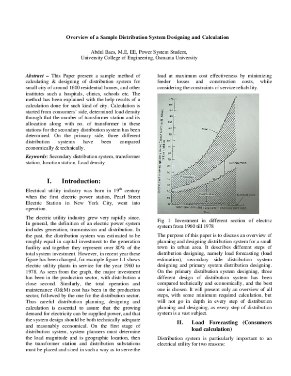(PDF) Overview of distribution system design
