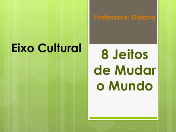 (PDF) 8 Jeitos de Mudar o Mundo