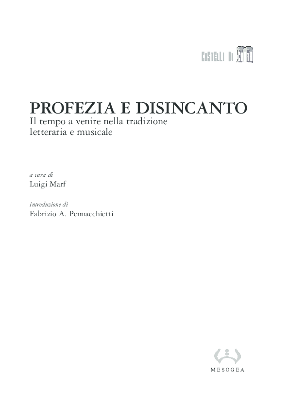 La voce dell’autorità il tema dell’oracolo come pretesto drammaturgico