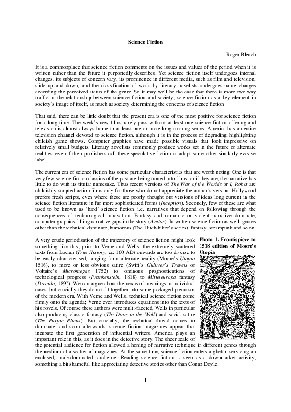 (PDF) Science Fiction Roger Blench Academia.edu