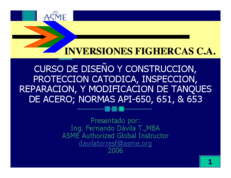 (PDF) Diseño de tanques - presentaciÓn api 650 651 & 653 weno PDF