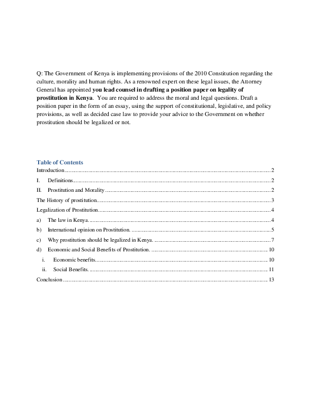 Prostitution legalized essay image