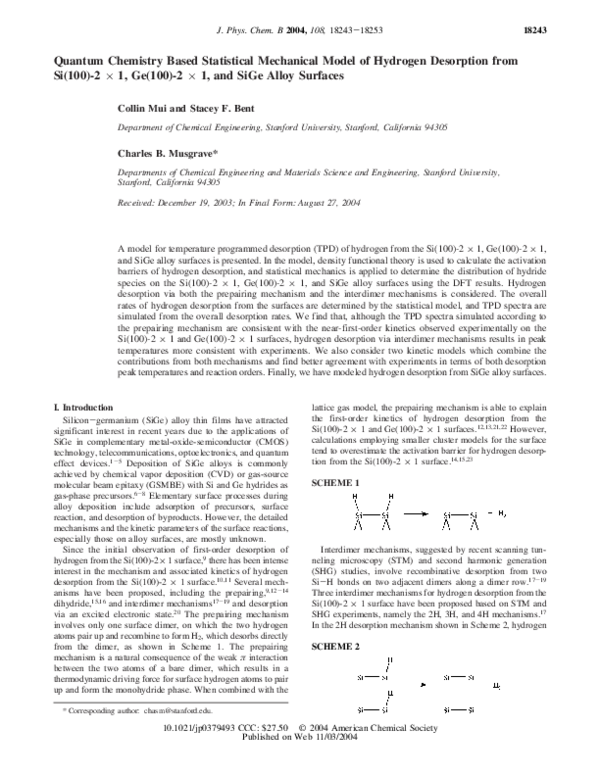 (PDF) Stat Mech H2 Ge