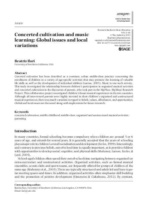 Concerted cultivation lareau image