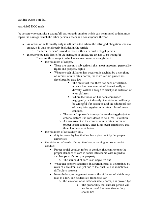 Tort negligence essay example picture