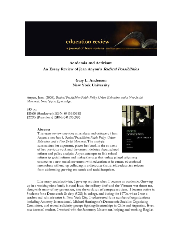 Jean anyon essay picture