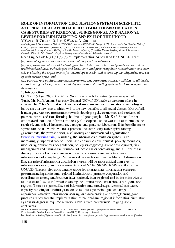 (DOC) ROLE OF INFORMATION CIRCULATION SYSTEM IN SCIENTIFIC