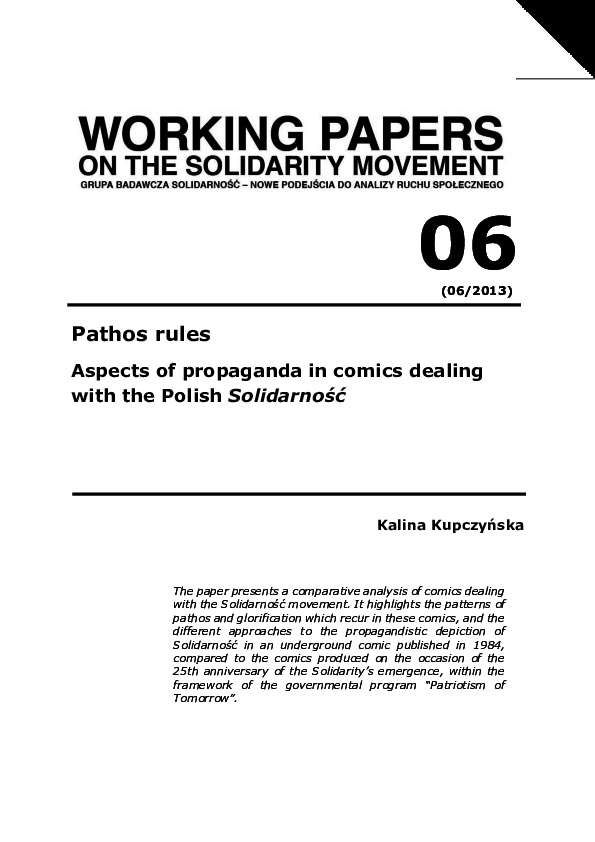 (PDF) Pathos rules Aspects of propaganda in comics dealing with the ...
