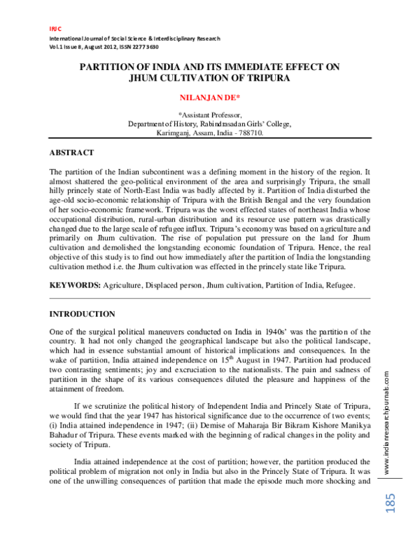India partition plan picture