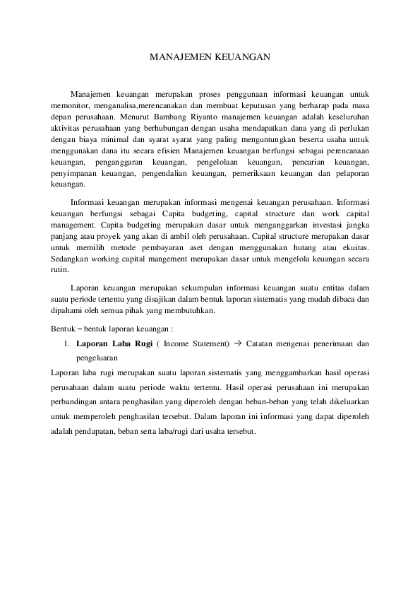 Doc Manajemen Keuangan Sucihati Syamarta Academia Edu