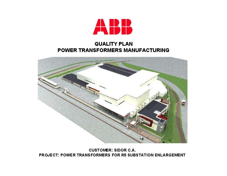 (PDF) QUALITY PLAN POWER TRANSFORMERS MANUFACTURING Kamran Uddin