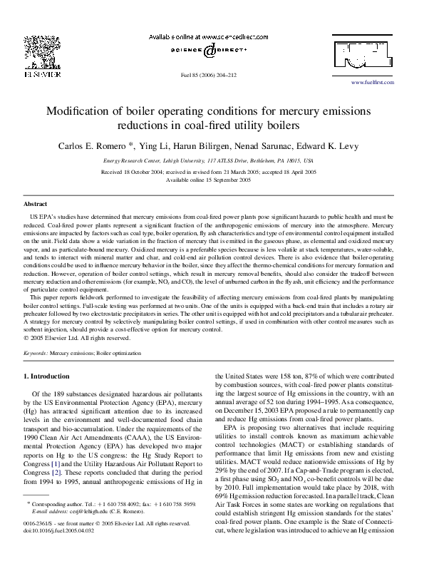 Epa mercury emissions picture