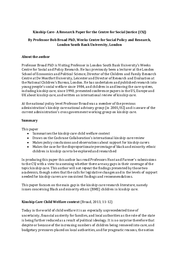 Kinship care thesis 08 picture