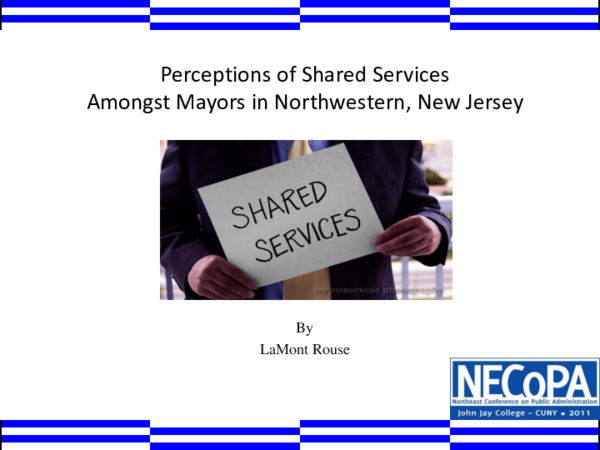 (PPT) Perceptions of Shared Services (PowerPoint for the 2011 NeCOPA ...