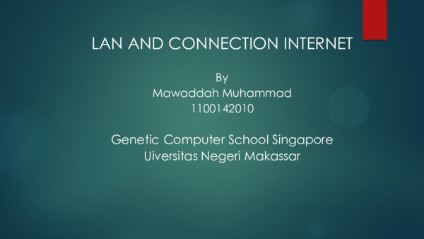 (PPT) LAN and Connection Internet