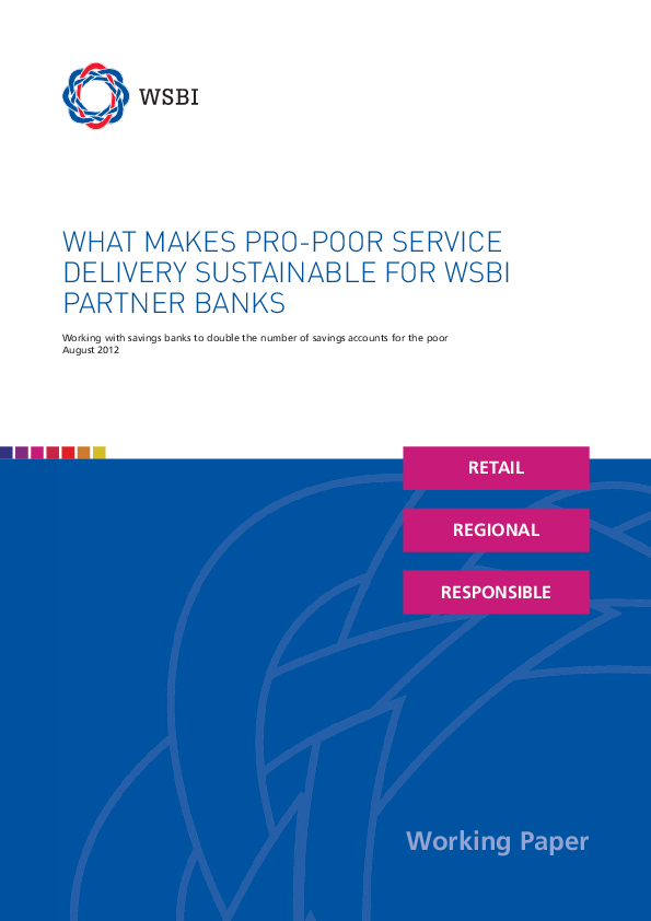 (PDF) WHAT MAKES PRO-POOR SERVICE DELIVERY SUSTAINABLE FOR WSBI PARTNER ...