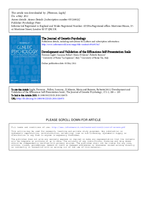 the self presentation tactics scale paper cover thumbnail