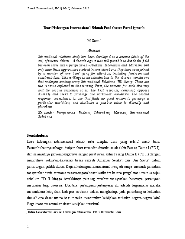 Hubungan internasional adalah picture