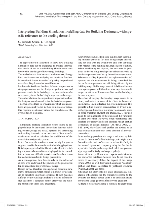 (PDF) Interpreting Building Simulation modelling data for Building ...