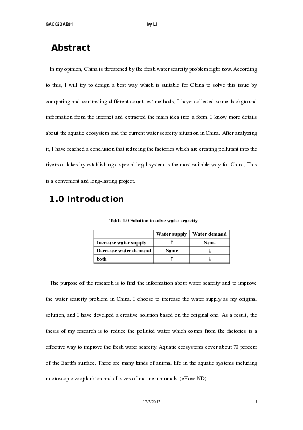 Global water crisis solutions picture