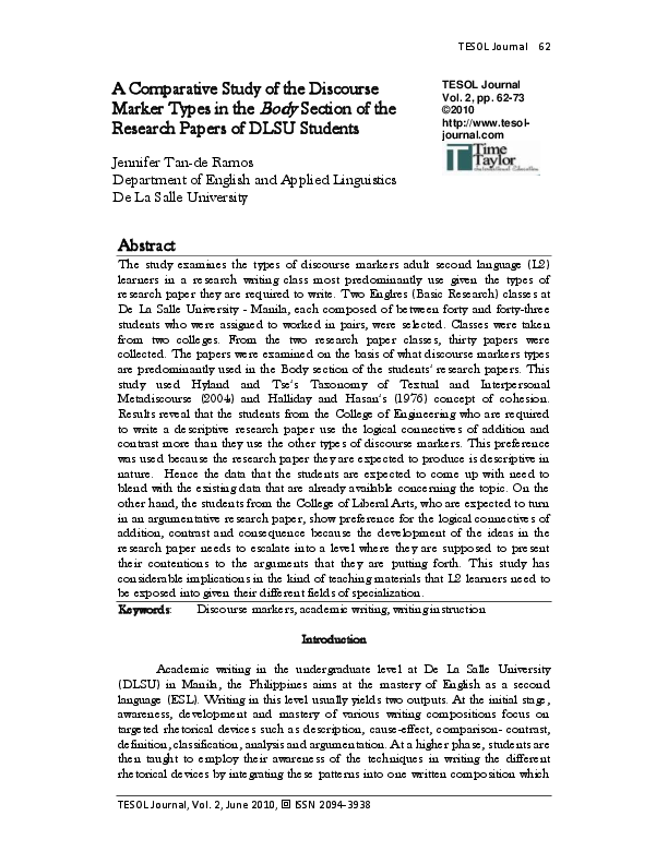 Discourse analysis example picture