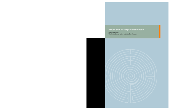 Pdf Values And Heritage Conservation Elizaveta Shvedova