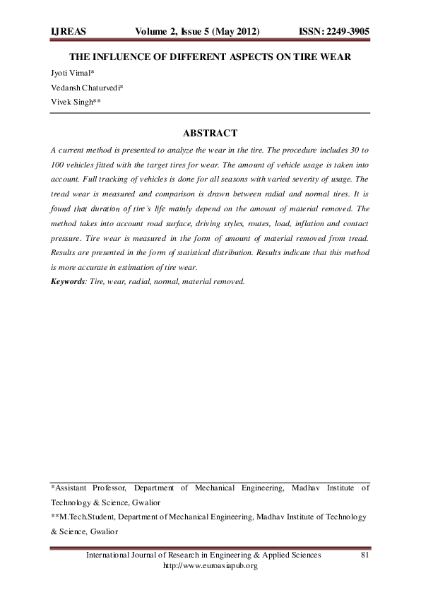 Types of tire tread image